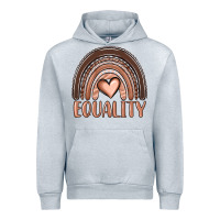 Heather Grey equality melanin rainbow Urban Hoodie - OliviaCreatesArt