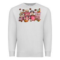 Dove Grey Cafecito y Chisme Coffee Cups Premium Sweatshirt - texasbilliewilder