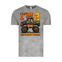 Cloud Rock i'm two this is how i roll monster truck birthday Vintage Tee - Jasminsmagicworld