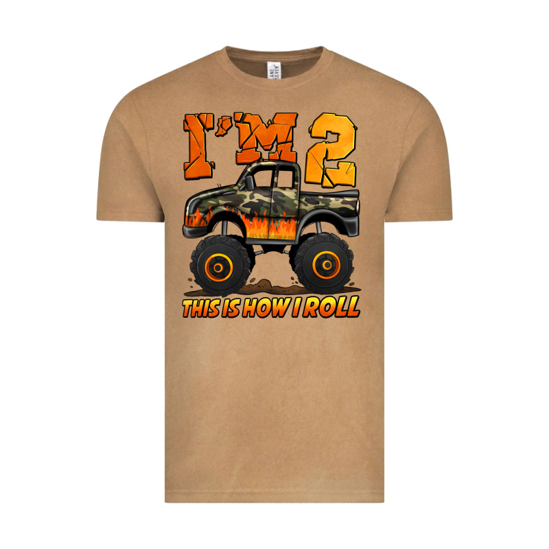 I'm Two This Is How I Roll Monster Truck Birthday Vintage Tee by Jasminsmagicworld | Teevron