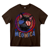 Chocolate Brown Meowica Heavy Core Tee - Neo Western