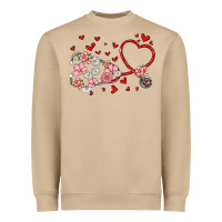 Mushroom valentine's day stethoscope Heavyweight Sweatshirt - MaliasSmallBusiness