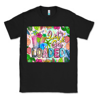 Black Lets Get Loaded Mouse Pad Classic Tee - CowhideDigitalArt