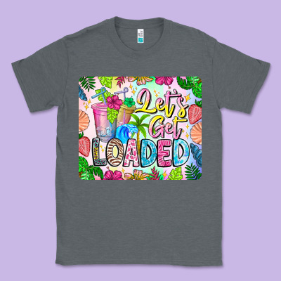 Lets Get Loaded Mouse Pad Classic Tee Designed By Cowhidedigitalart