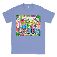 Colony Blue Lets Get Loaded Mouse Pad Classic Tee - CowhideDigitalArt
