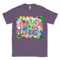 Lavender Lets Get Loaded Mouse Pad Classic Tee - CowhideDigitalArt
