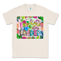 Natural Lets Get Loaded Mouse Pad Classic Tee - CowhideDigitalArt