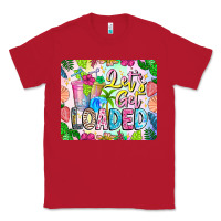 Red Lets Get Loaded Mouse Pad Classic Tee - CowhideDigitalArt