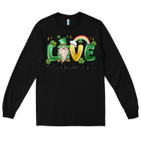 Black love st. patricks day gnome Long Sleeve Tee - MaliasSmallBusiness