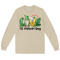 Mushroom love st. patricks day gnome Long Sleeve Tee - MaliasSmallBusiness