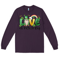 Plum love st. patricks day gnome Long Sleeve Tee - MaliasSmallBusiness
