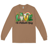 Toasted Coconut love st. patricks day gnome Long Sleeve Tee - MaliasSmallBusiness