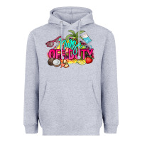 Heather Grey Nurse off duty Heavyweight Hoodie - NancyCooperArtShop