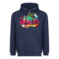 Navy Nurse off duty Heavyweight Hoodie - NancyCooperArtShop