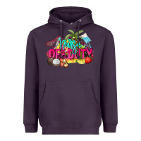 Plum Nurse off duty Heavyweight Hoodie - NancyCooperArtShop