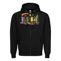 Black obsessive cup disorder mardi gras Zipper Hoodie - LillyAllenDesigns