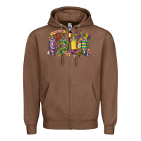 Chestnut obsessive cup disorder mardi gras Zipper Hoodie - LillyAllenDesigns