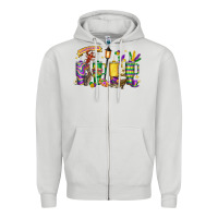Dove Grey obsessive cup disorder mardi gras Zipper Hoodie - LillyAllenDesigns