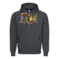 Smoke obsessive cup disorder mardi gras Zipper Hoodie - LillyAllenDesigns
