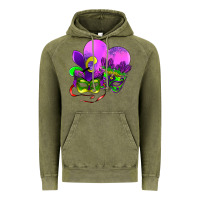 Vintage Olive mardi gras heart and mask Vintage Hoodie - AdoDesignShop