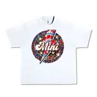 White Western Mini Patriotic Urban Heavy Tee - LillyAllenDesigns