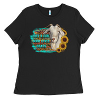 Black just a girl who loves goats Ladies Tee - RanaPortraitStore