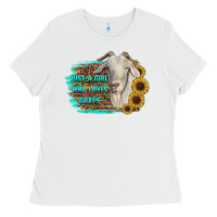 White just a girl who loves goats Ladies Tee - RanaPortraitStore