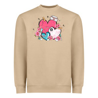 Mushroom nurse hearts Heavyweight Sweatshirt - MaliasSmallBusiness