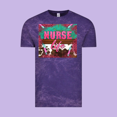 Western Nurse Life Needle Vintage Tee Designed By Barkaloodesign