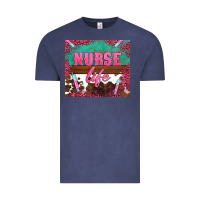 Vintage Denim western nurse life needle Vintage Tee - BarkalooDesign