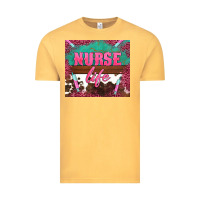 Vintage Mustard western nurse life needle Vintage Tee - BarkalooDesign