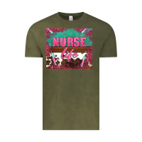 Vintage Olive western nurse life needle Vintage Tee - BarkalooDesign
