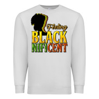 Dove Grey feeling blacknificent Premium Sweatshirt - NancyCooperArtShop