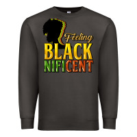 Smoke feeling blacknificent Premium Sweatshirt - NancyCooperArtShop