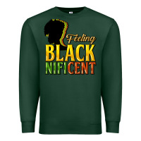 Sports Green feeling blacknificent Premium Sweatshirt - NancyCooperArtShop