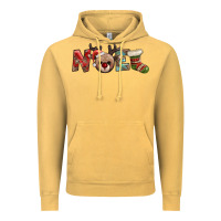 Vintage Mustard noel with sock and reindeer Vintage Hoodie - AdoDesignShop