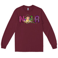 Burgundy nola cake mardi gras Long Sleeve Tee - MaliasSmallBusiness