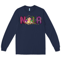 Navy nola cake mardi gras Long Sleeve Tee - MaliasSmallBusiness