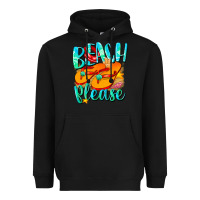 Black Beach please Heavyweight Hoodie - NancyCooperArtShop