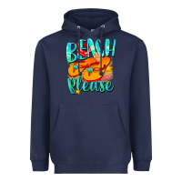 Navy Beach please Heavyweight Hoodie - NancyCooperArtShop