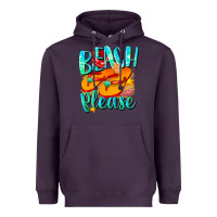 Plum Beach please Heavyweight Hoodie - NancyCooperArtShop
