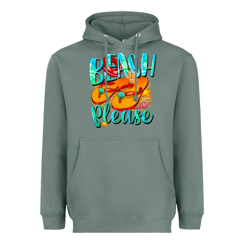 Beach Please Heavyweight Hoodie by NancyCooperArtShop | Teevron