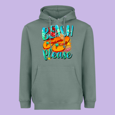 Beach Please Heavyweight Hoodie Designed By Nancycooperartshop