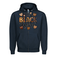Navy i'm black history Zipper Hoodie - LillyAllenDesigns