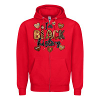 Red i'm black history Zipper Hoodie - LillyAllenDesigns