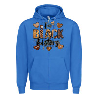 True Royal i'm black history Zipper Hoodie - LillyAllenDesigns