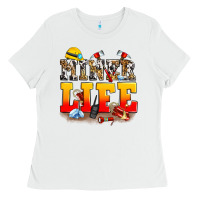 White miner life Ladies Tee - Zillion Design Studio
