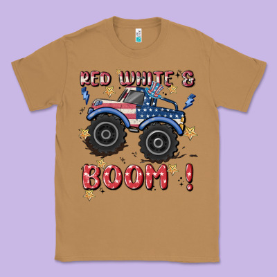 4th Of July Png, Monster Truck Classic Tee Designed By Maliassmallbusiness
