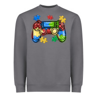 Storm autism awareness video game controller Heavyweight Sweatshirt - MaliasSmallBusiness