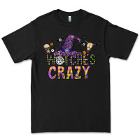 Black Witches Be Crazy Premium Tee - CowhideDigitalArt